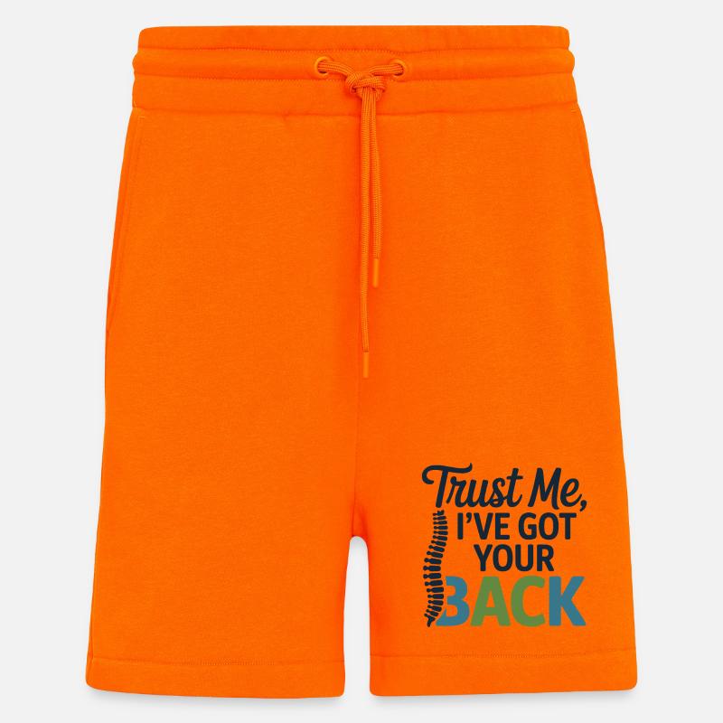 Licensed DC Professional Spinal Alignment  - Shorts - made by SPREAD - SUNSET ORANGE