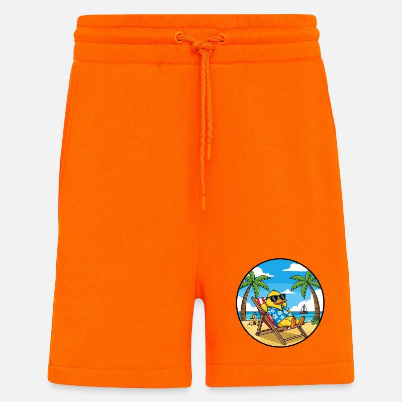 Cool Duck Beach Vacation Summer Vibes - Shorts - made by SPREAD - SUNSET ORANGE