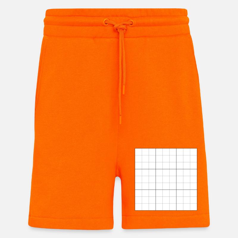 Sudoku blanko Raster - Shorts - made by SPREAD - SUNSET ORANGE