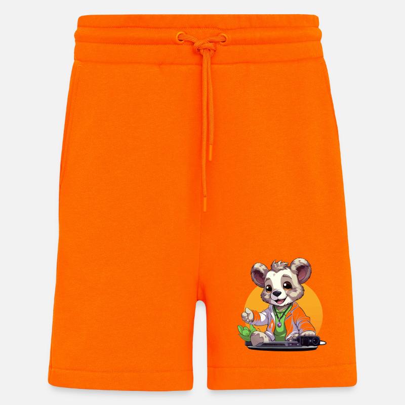Tech-Koala Creator au look rétro - Short bio décontracté fabriqué en UE - SUNSET ORANGE