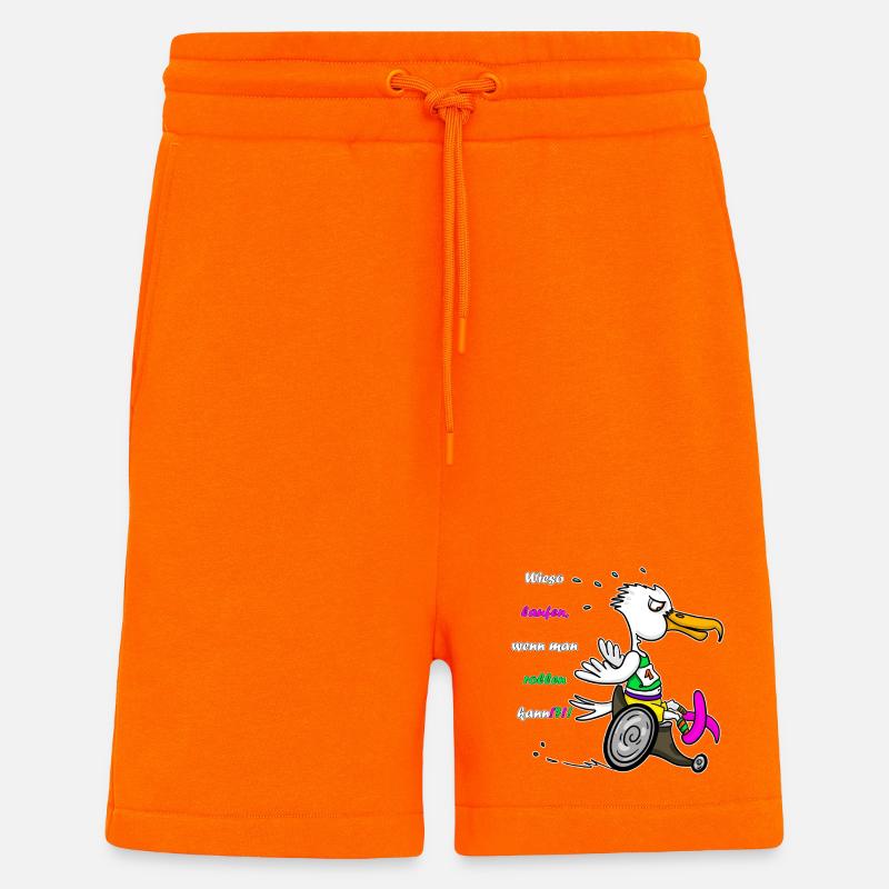 Marathon Möwe – Rennrolli Edition - Shorts - made by SPREAD - SUNSET ORANGE