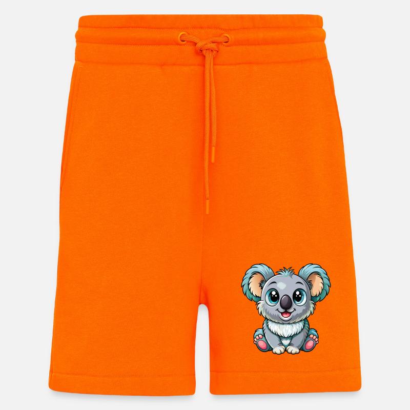 Bébé koala - Short bio décontracté fabriqué en UE - SUNSET ORANGE