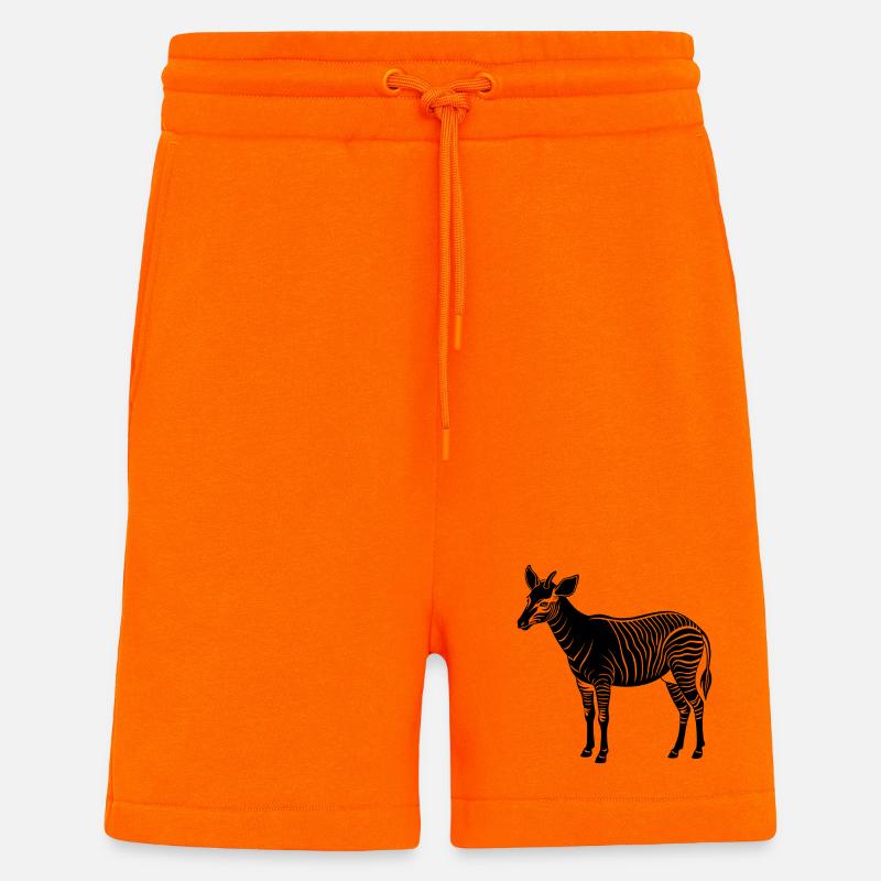 Okapi - Short bio décontracté fabriqué en UE - SUNSET ORANGE
