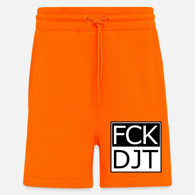 Provokante Blocktypografie Protest - Shorts - made by SPREAD - SUNSET ORANGE