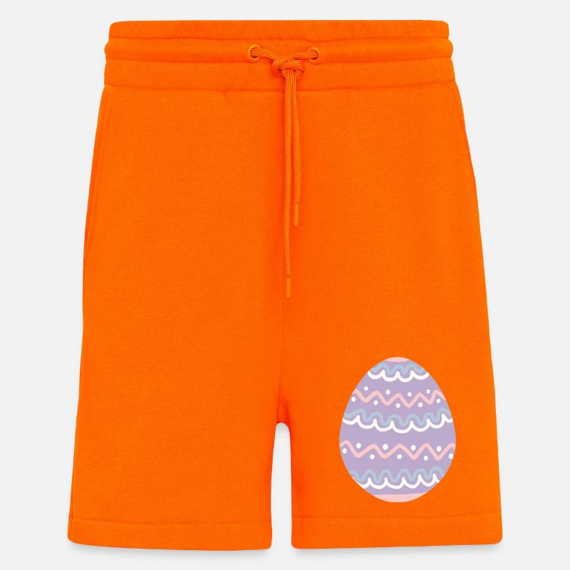 Pastel Wavy Easter Egg - Shorts - made by SPREAD - SUNSET ORANGE