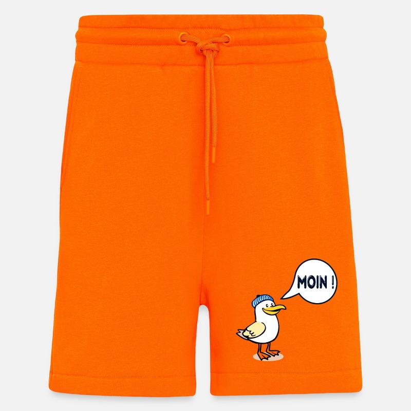 Hamburger Möwe Hamburg Moin - Shorts - made by SPREAD - SUNSET ORANGE