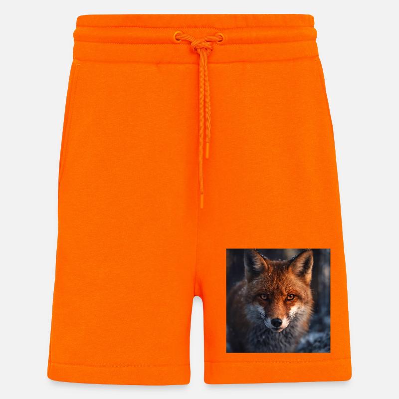 Fox scouting at dusk - Shorts - made by SPREAD - SUNSET ORANGE