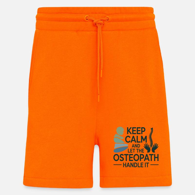 Osteopath Keep Calm Handle It Professional  - Shorts - made by SPREAD - SUNSET ORANGE