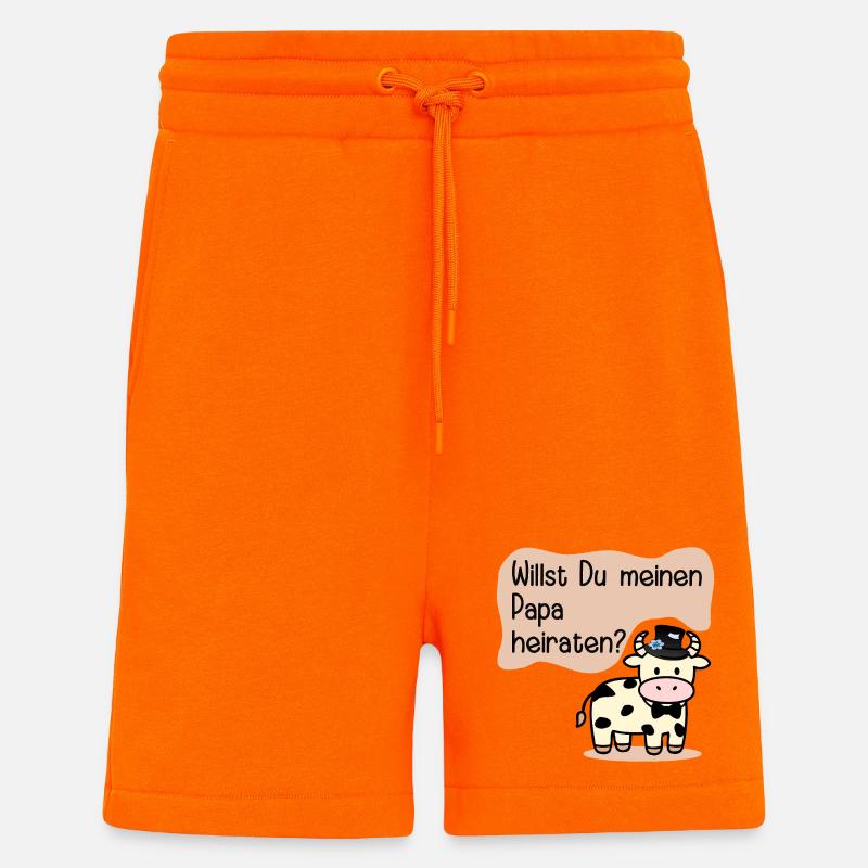 Marrying My Dad - Wedding Proposal - Shorts - made by SPREAD - SUNSET ORANGE