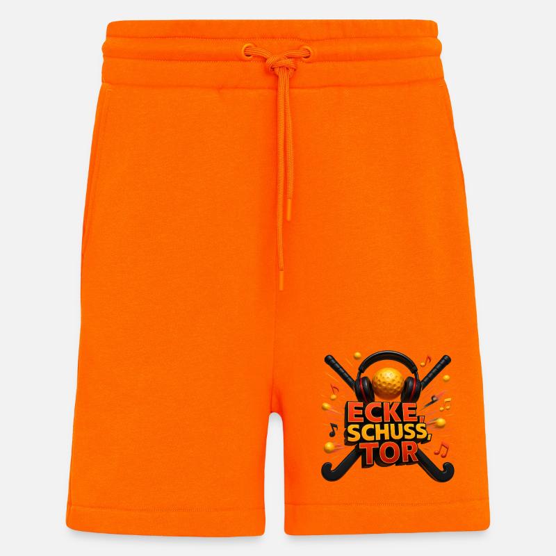 Ecke Schuss Tor  - Shorts - made by SPREAD - SUNSET ORANGE