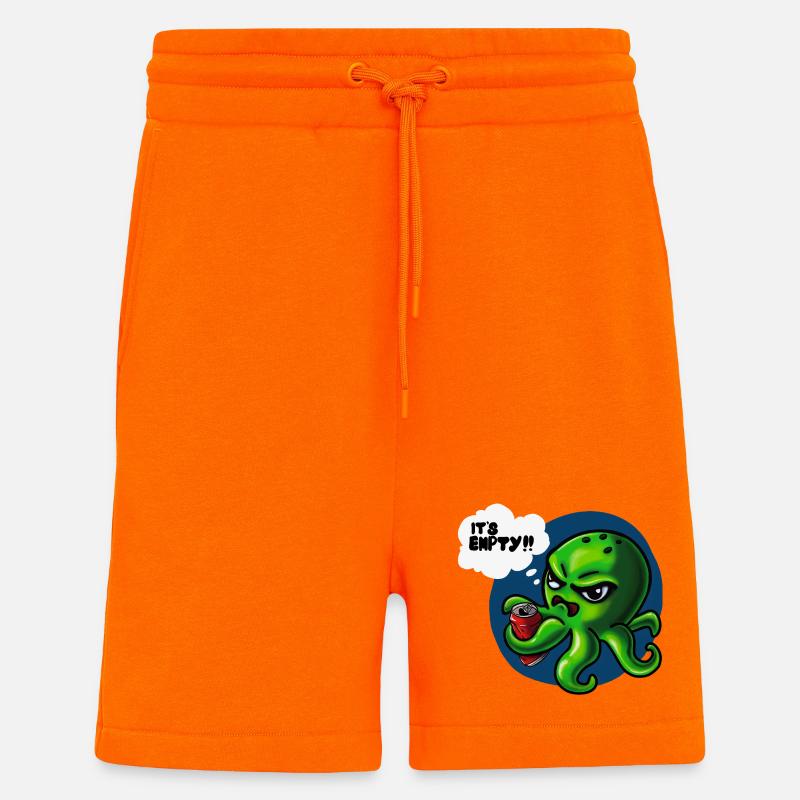 Grumpy Kraken - Short bio décontracté fabriqué en UE - SUNSET ORANGE