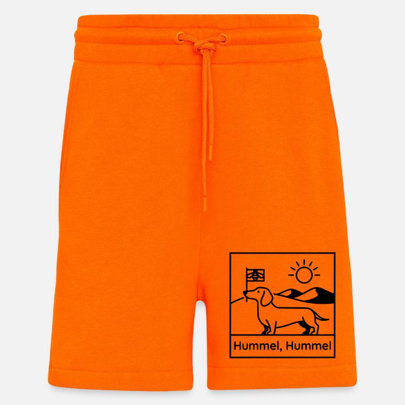 dackel hummel hummel - Shorts - made by SPREAD - SUNSET ORANGE