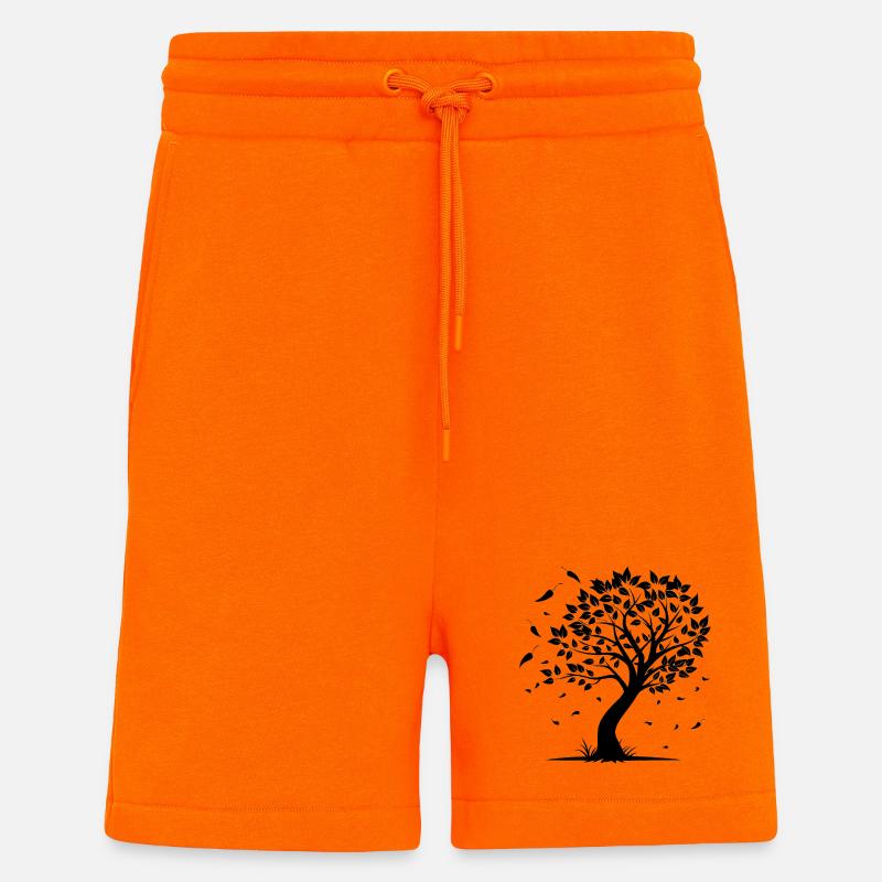 Baum mit Wind - Shorts - made by SPREAD - SUNSET ORANGE