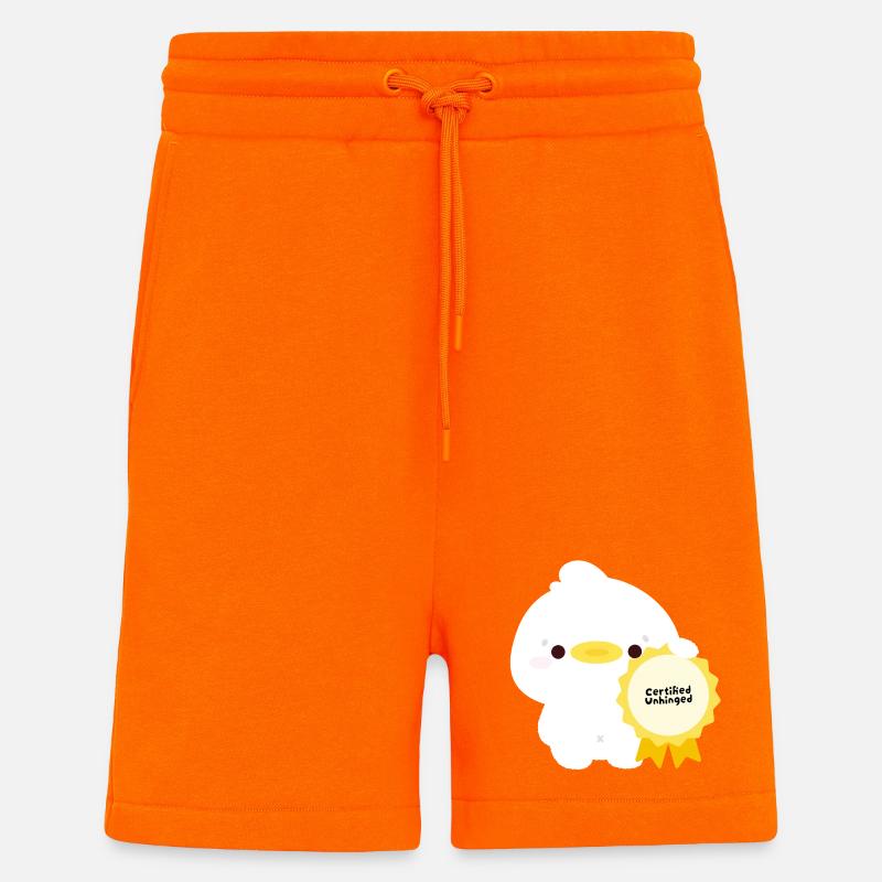 Zertifizierte unberechenbare Ente - Shorts - made by SPREAD - SUNSET ORANGE