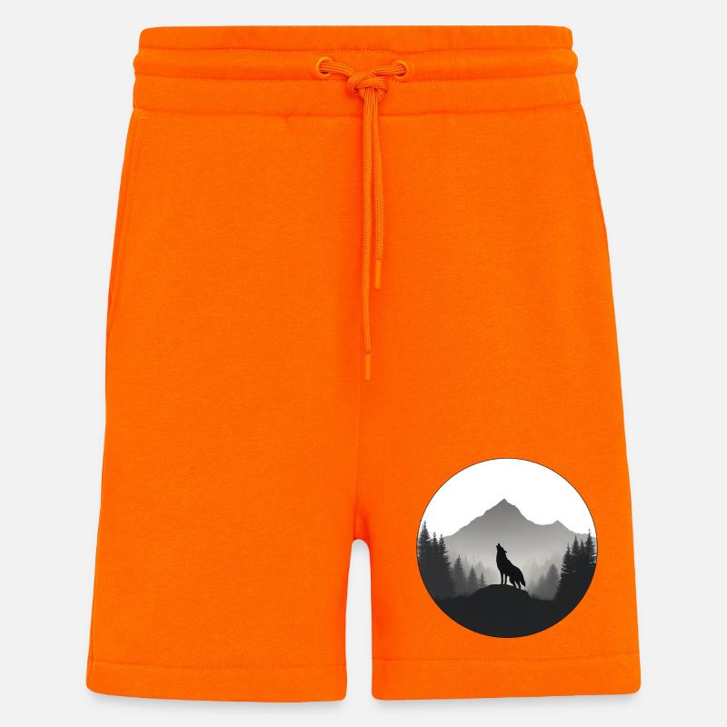 Wildwolf-Logo - Shorts - made by SPREAD - SUNSET ORANGE