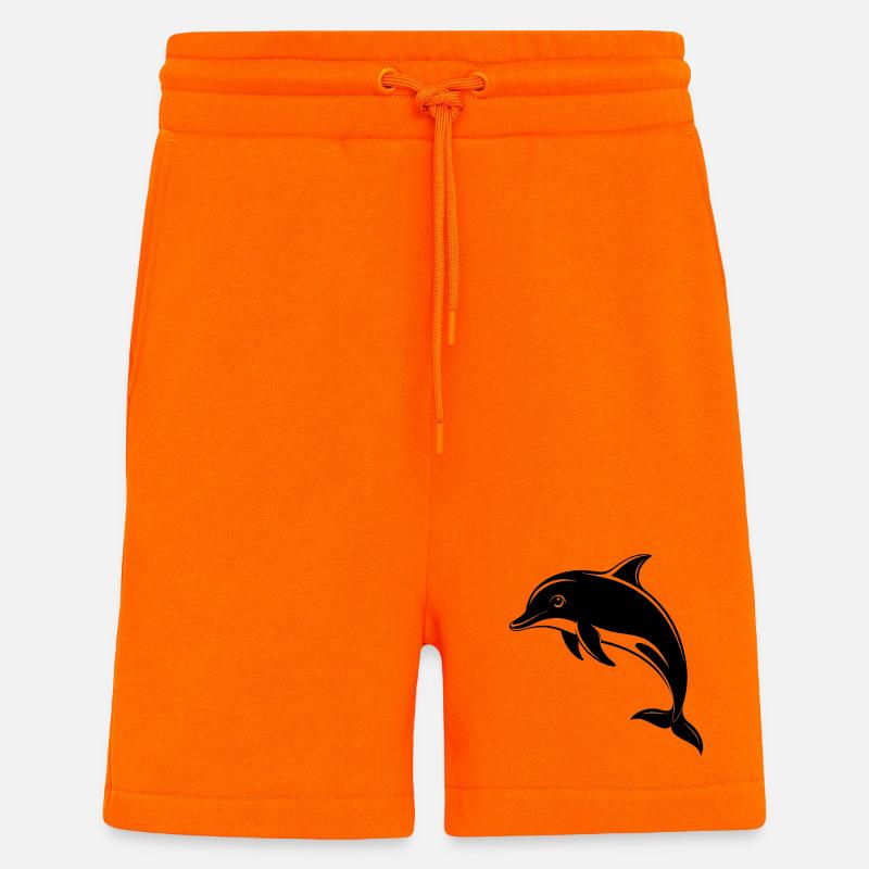 Dauphin - Short bio décontracté fabriqué en UE - SUNSET ORANGE