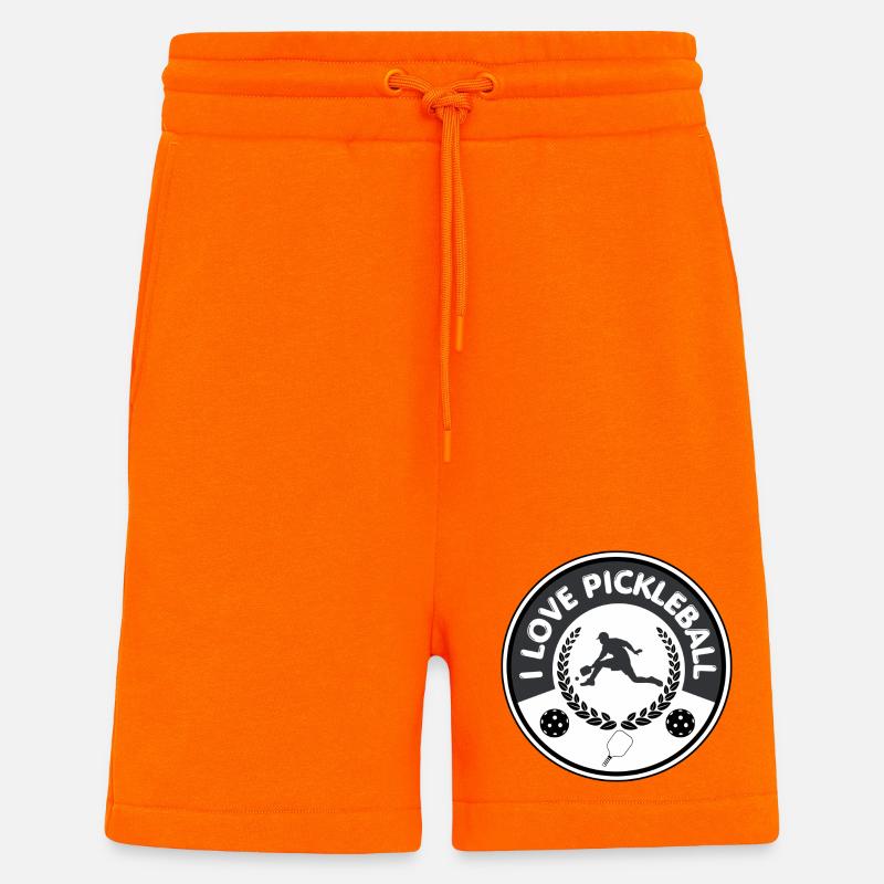 ICH LIEBE PICKLEBALL - Shorts - made by SPREAD - SUNSET ORANGE