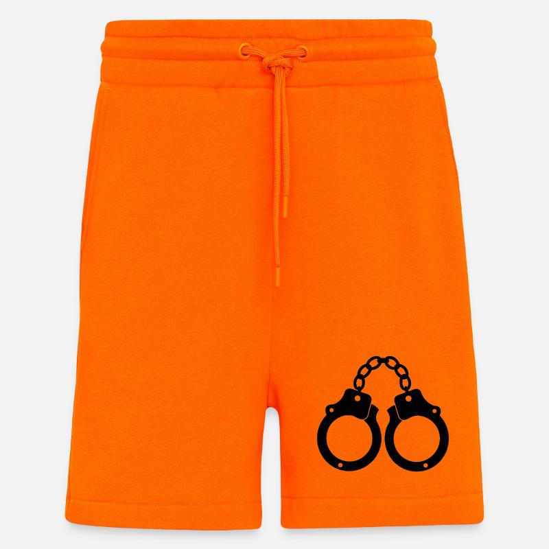 Menottes - Short bio décontracté fabriqué en UE - SUNSET ORANGE
