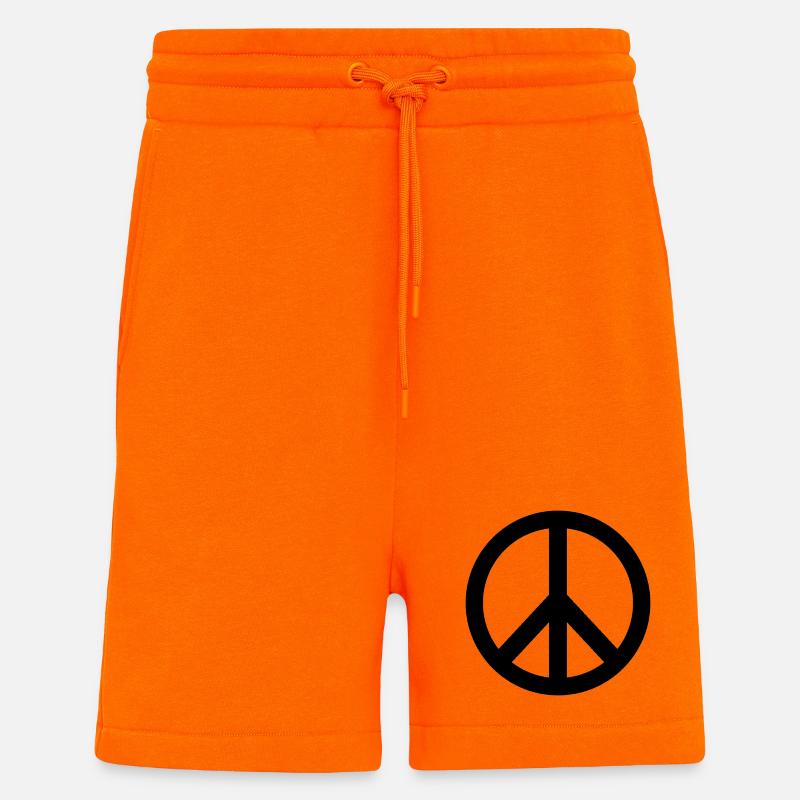 Friedenszeichen - Shorts - made by SPREAD - SUNSET ORANGE