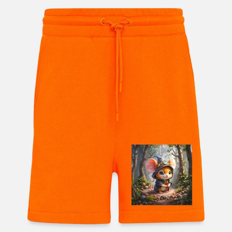 Shining Forest Mage Mouse - Shorts - made by SPREAD - SUNSET ORANGE