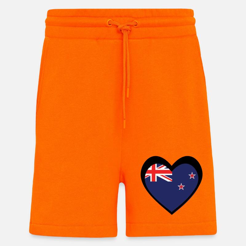 Ngākau Pango Aotearoa - Short bio décontracté fabriqué en UE - SUNSET ORANGE