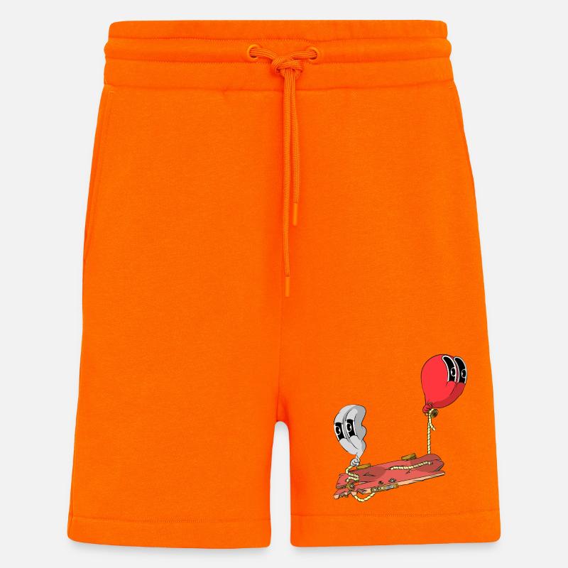 SCHWEBEN - Shorts - made by SPREAD - SUNSET ORANGE