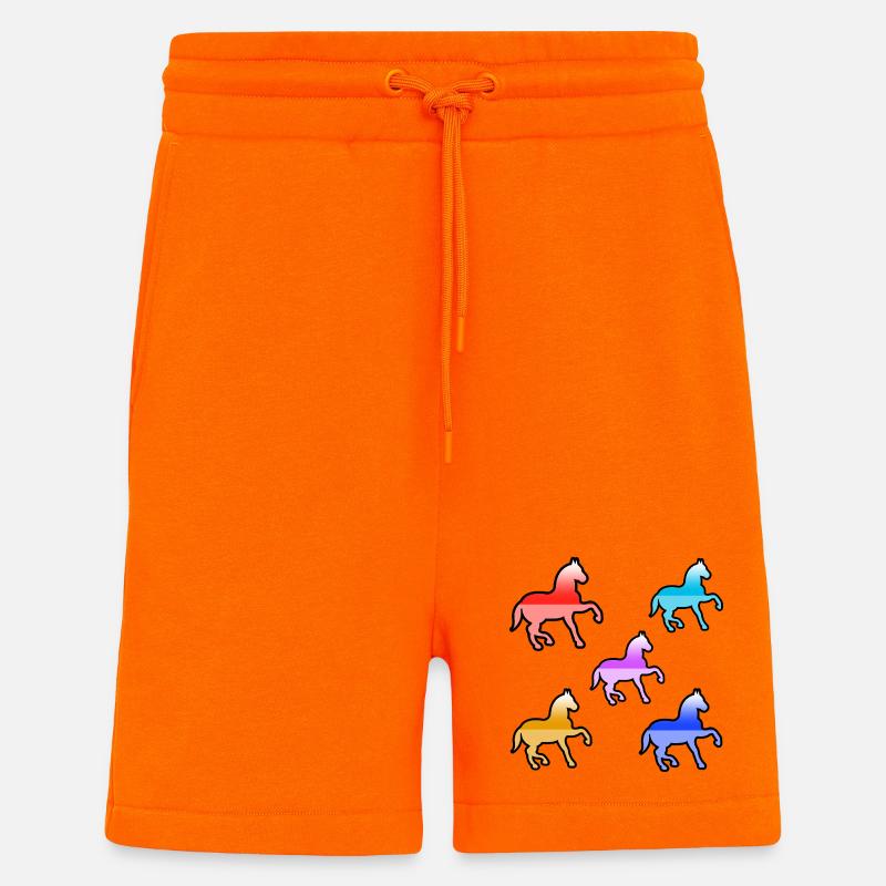 Pferde - Shorts - made by SPREAD - SUNSET ORANGE