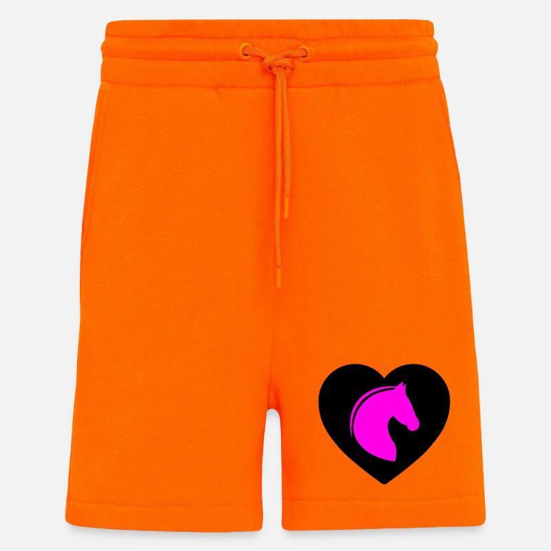 horses - Shorts - made by SPREAD - SUNSET ORANGE