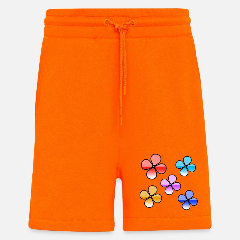 Fleur - Short bio décontracté fabriqué en UE - SUNSET ORANGE