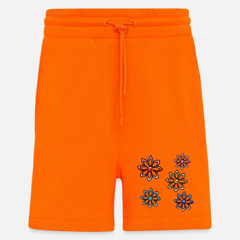 Fleur - Short bio décontracté fabriqué en UE - SUNSET ORANGE