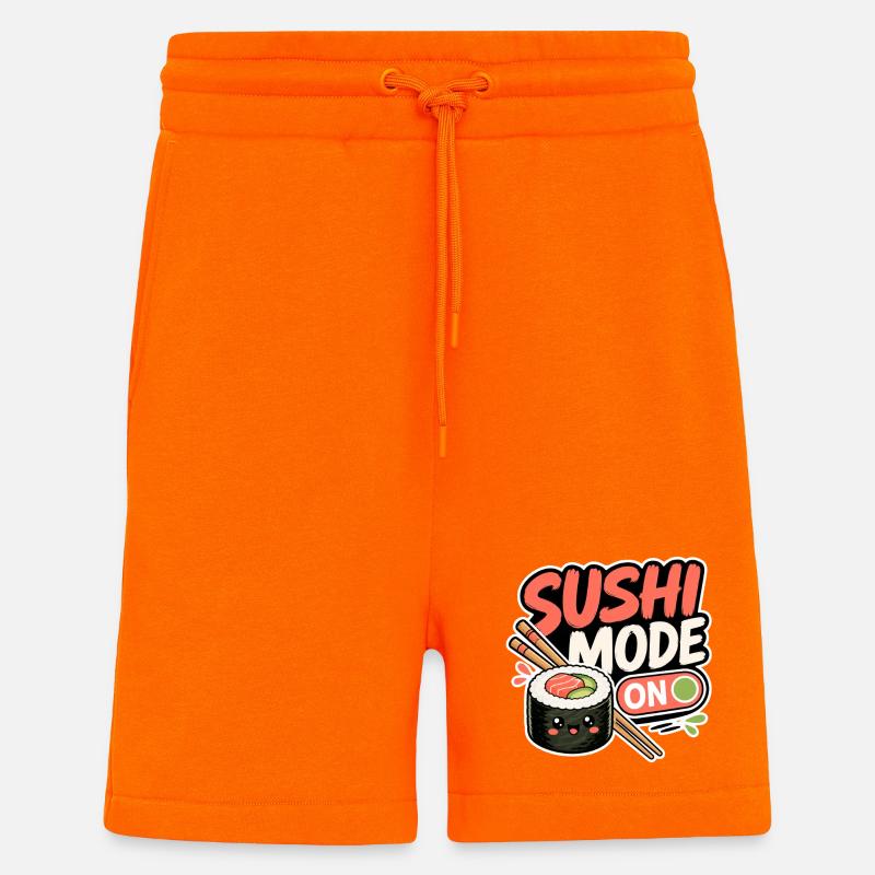 Mode Sushi Activé - Short bio décontracté fabriqué en UE - SUNSET ORANGE