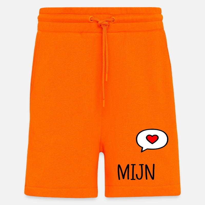 Cœur de la Relation - Anglais Mon - Short bio décontracté fabriqué en UE - SUNSET ORANGE