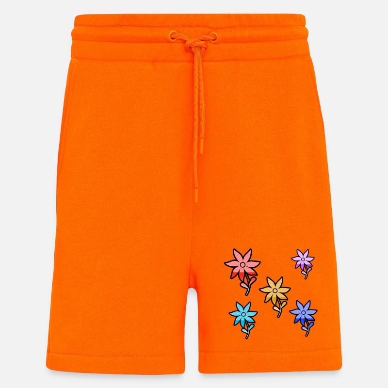Fleur - Short bio décontracté fabriqué en UE - SUNSET ORANGE