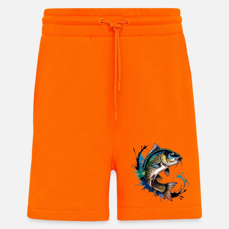 Springender Karpf - Shorts - made by SPREAD - SUNSET ORANGE