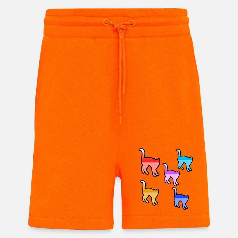 feline - Shorts - made by SPREAD - SUNSET ORANGE