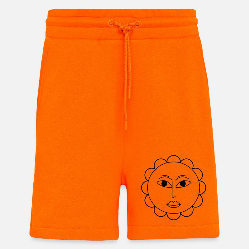 Simple flower - Shorts - made by SPREAD - SUNSET ORANGE