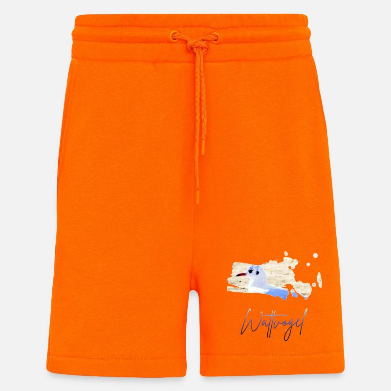 Wattvogel_2 - Shorts - made by SPREAD - SUNSET ORANGE