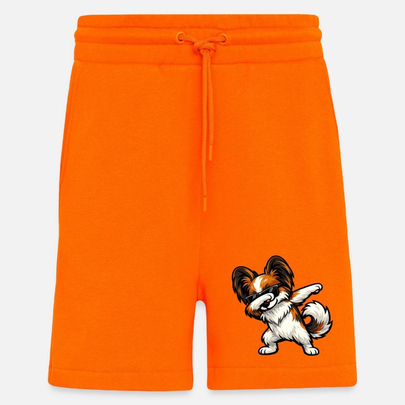 Dabbing Butterfly Dog - Shorts - made by SPREAD - SUNSET ORANGE