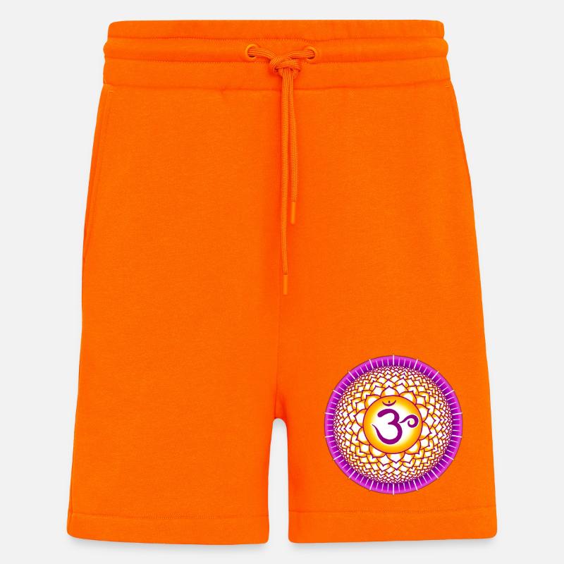Kronenchakra Sahasrara - Shorts - made by SPREAD - SUNSET ORANGE