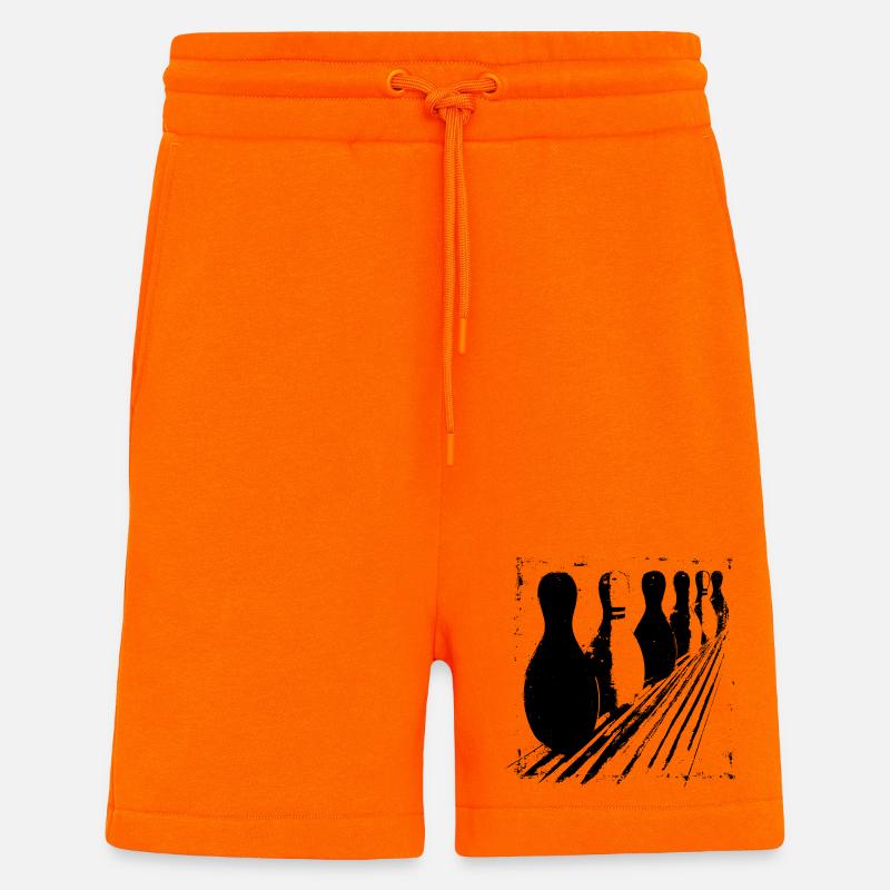Bowling - Short bio décontracté fabriqué en UE - SUNSET ORANGE