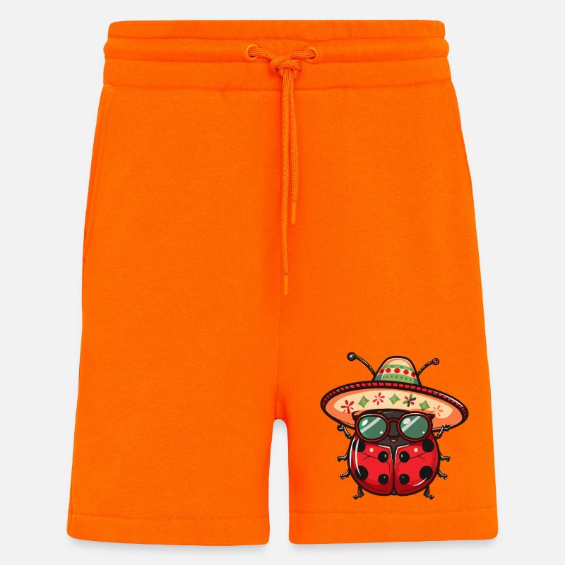 Marienkäfer Sombrero - Shorts - made by SPREAD - SUNSET ORANGE