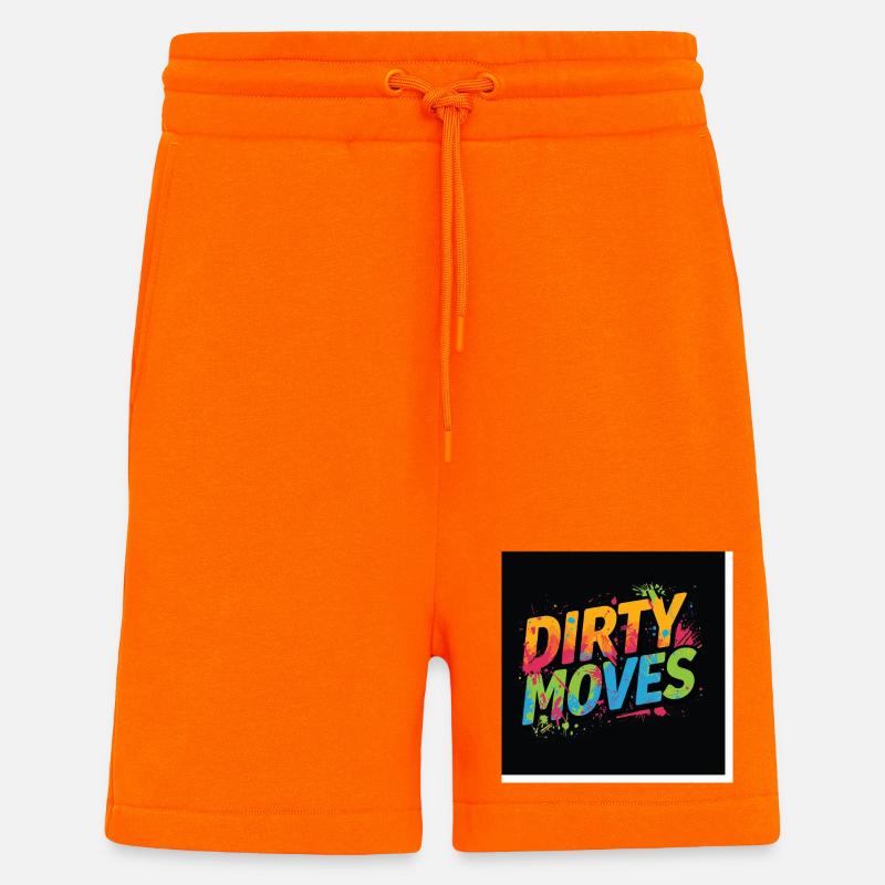 Coups sales - Short bio décontracté fabriqué en UE - SUNSET ORANGE