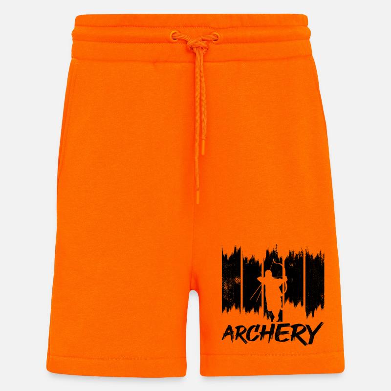 archerie - Short bio décontracté fabriqué en UE - SUNSET ORANGE