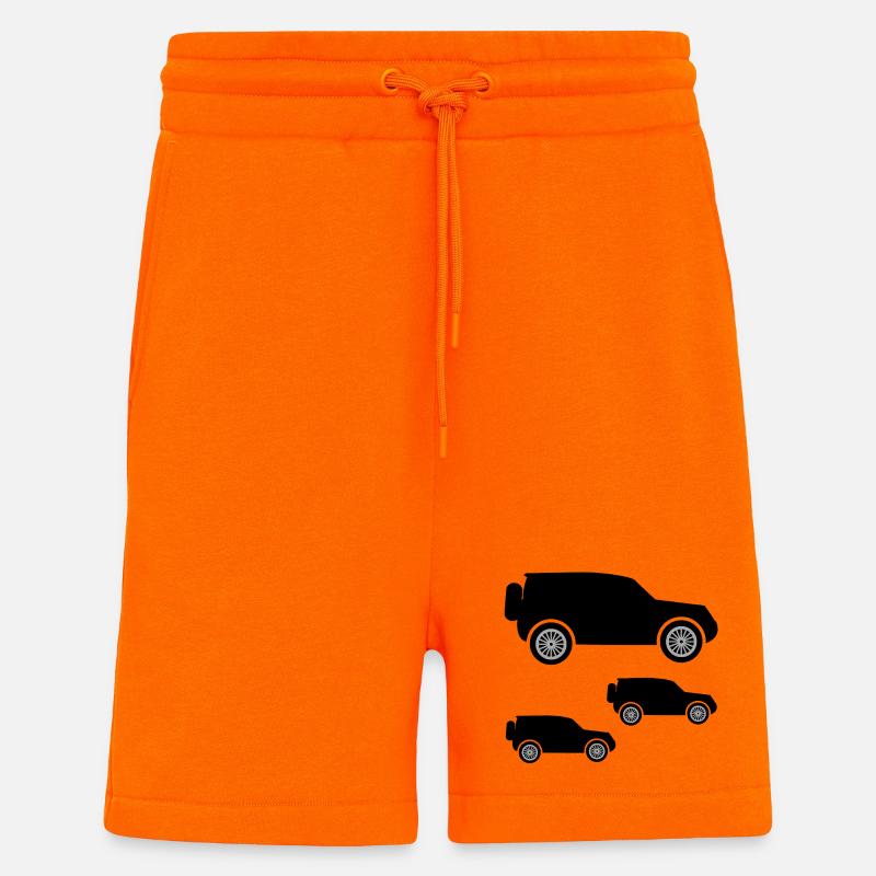 Automobiles - Short bio décontracté fabriqué en UE - SUNSET ORANGE