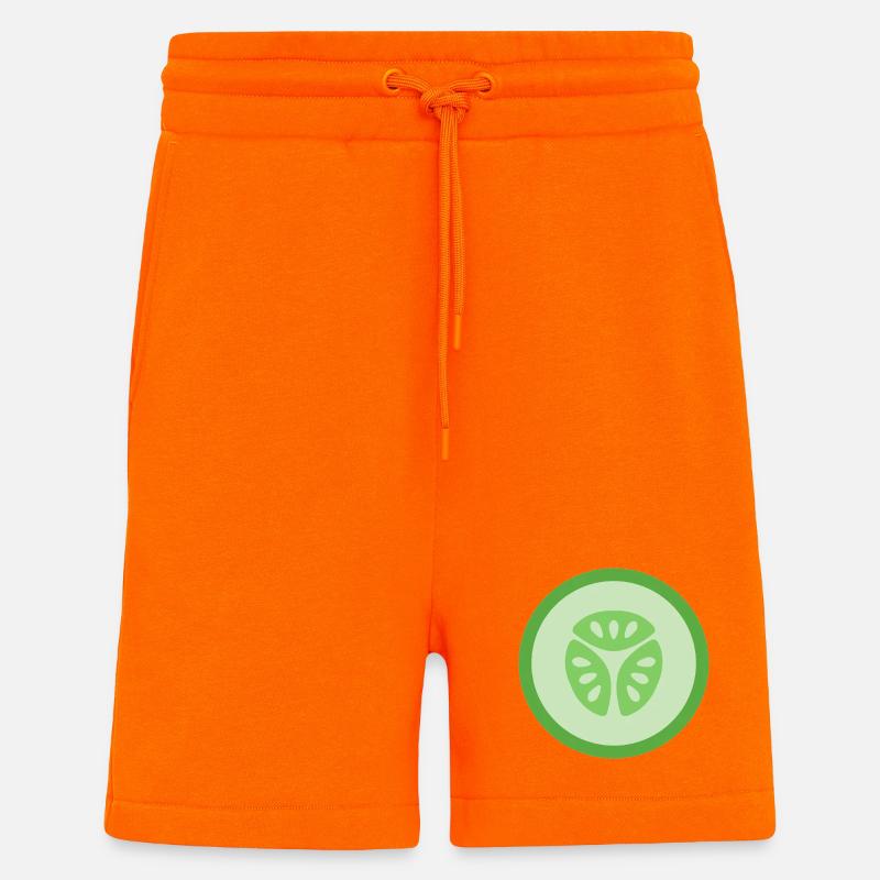 Cucumber Slice - Shorts - made by SPREAD - SUNSET ORANGE