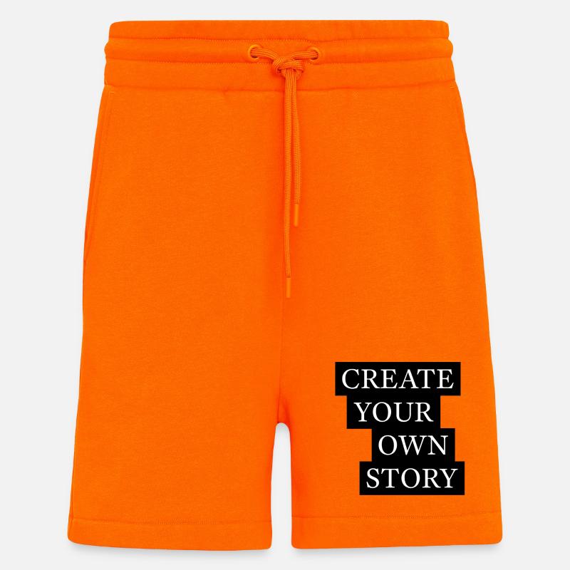 Create Your Own Story Statement - Shorts - made by SPREAD - SUNSET ORANGE