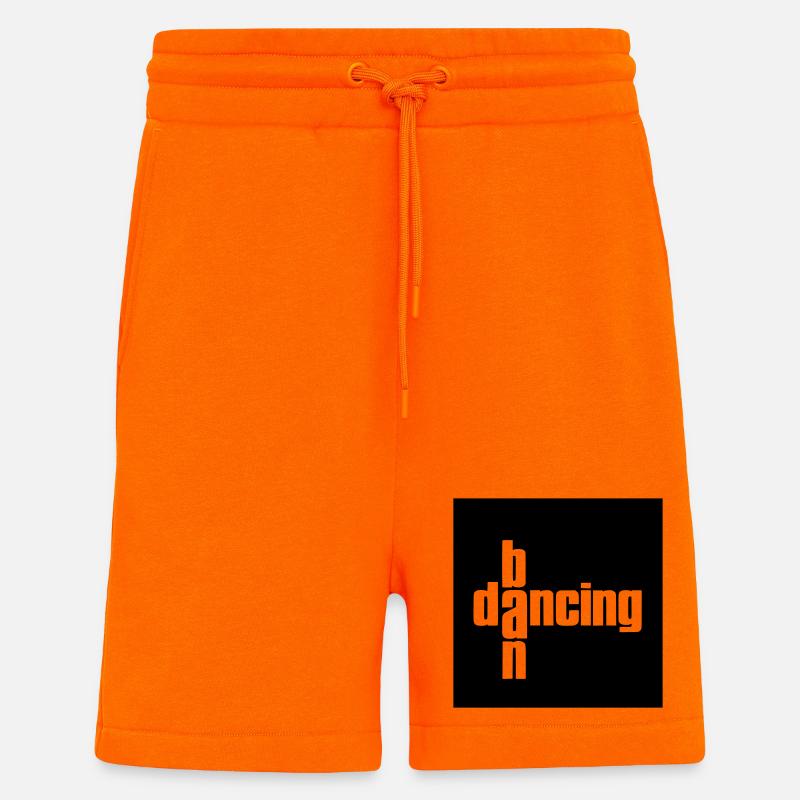 Interdiction des dacing - Short bio décontracté fabriqué en UE - SUNSET ORANGE
