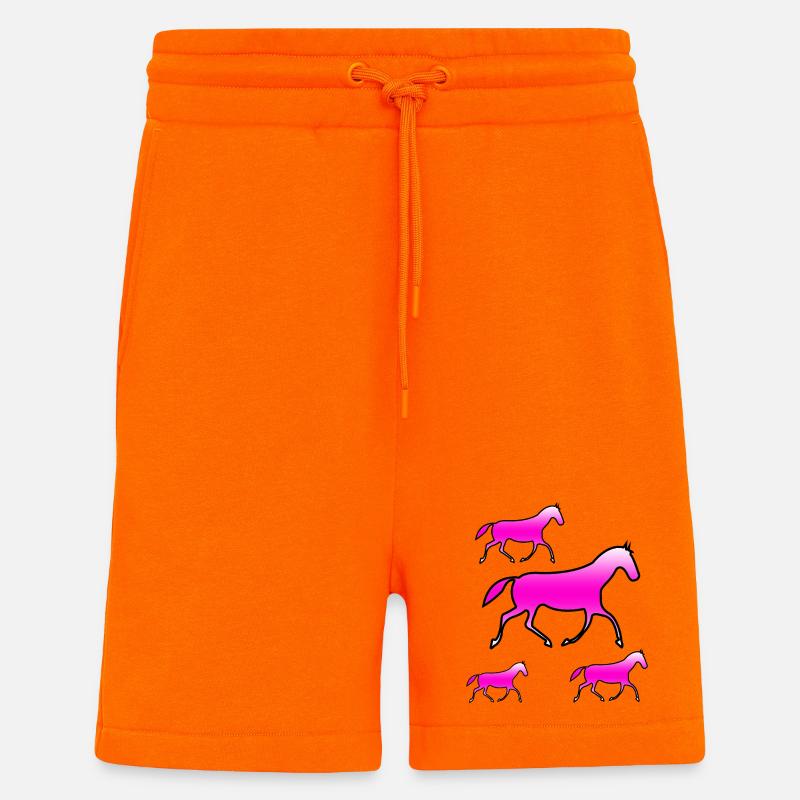 Pferde - Shorts - made by SPREAD - SUNSET ORANGE