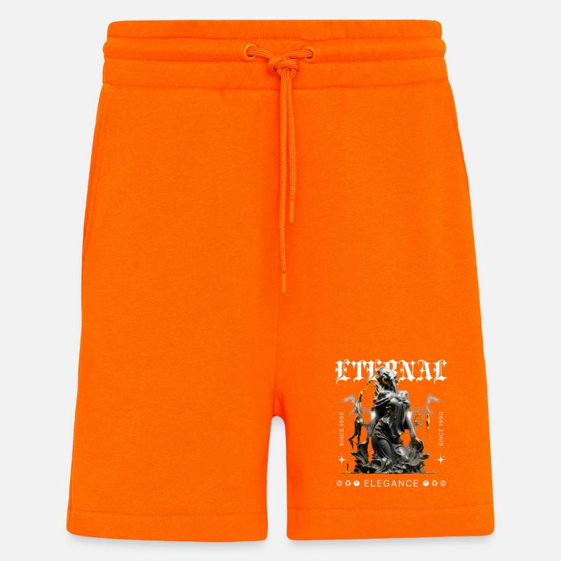 Déesse gothique de l’élégance éternelle - Short bio décontracté fabriqué en UE - SUNSET ORANGE