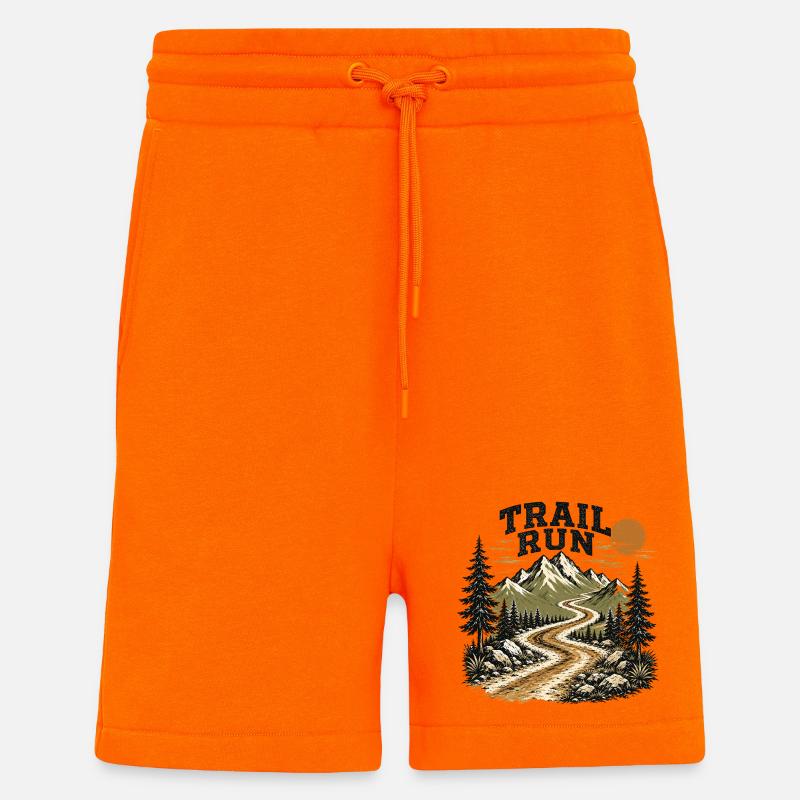 Trail Run - Shorts - made by SPREAD - SUNSET ORANGE